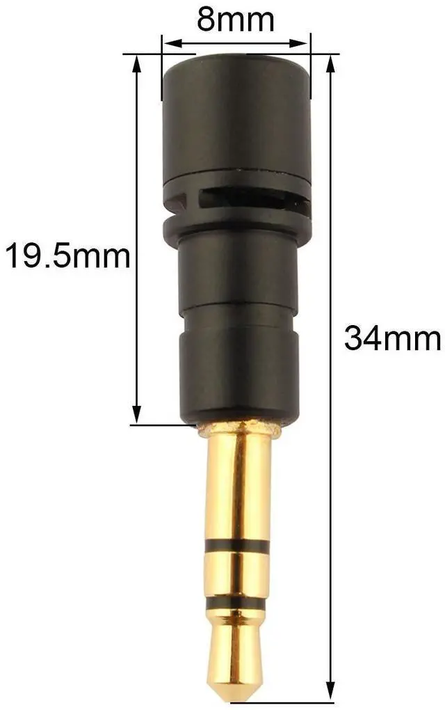 Alt view image 4 of 4 - 3.5mm Mini 3-Pole Stereo Omnidirectional Mic Portable Microphone Compatible with Mobile Phone Pad PC Laptop Studio Video Recording Noise Cancelling Small Mic Plug and Play
