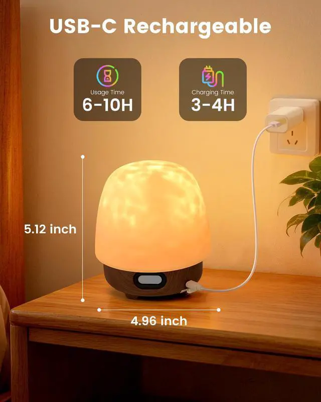 Alt view image 5 of 7 - Waterproof Shower Lamp, 16 Colors Ocean Wave Effect Projector Light with Bluetooth Music Speaker for Bedroom Relaxing Shower