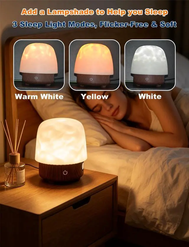 Alt view image 5 of 7 - Shower Light with Bluetooth Speaker - 16 Colors Ocean Wave Projector Shower Light with White Noise, Rechargeable Mood Lighting with Remote & Touch Control, Mood Lamp for Bedroom, Yoga, Party Decor