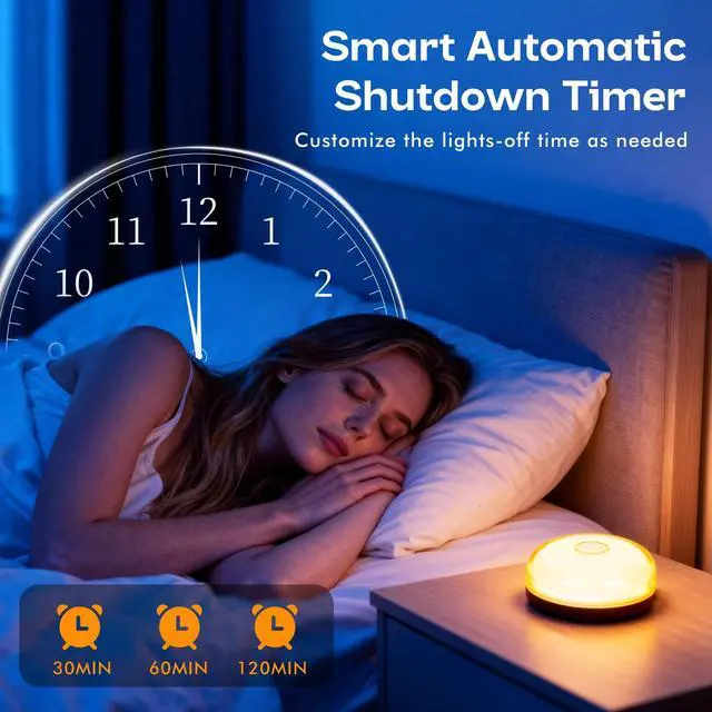 Alt view image 7 of 7 - Waterproof Shower Light for Inside Shower, 15 Colors Rechargeable Shower Lights with Remote Timer Dimmable, LED Bathroom Mood Lighting, Magnetic Wireless Ceiling Light for Shower Closet Bedroom,2 Pack
