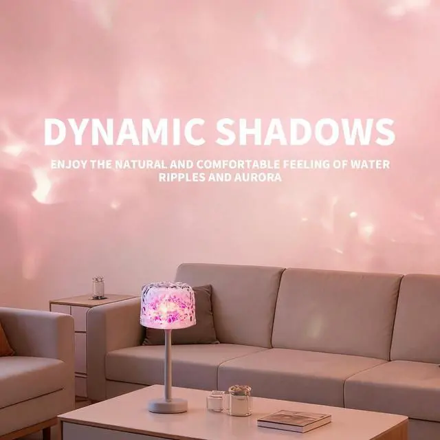 Alt view image 4 of 7 - Shower Lamp Waterproof Shower Light 16 Color Ocean Wave Projector Night Light 3600mAh Rechargeable Cordless Bathroom Lamp for Inside Shower with Touch & Remote Control for Bathroom Bedroom Bathtub Spa