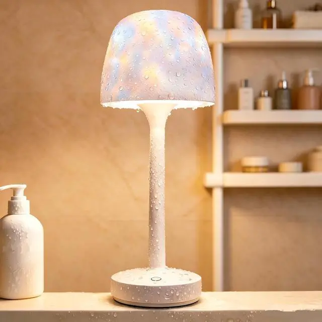 Main image of Shower Lamp Waterproof Shower Light 16 Color Ocean Wave Projector Night Light 3600mAh Rechargeable Cordless Bathroom Lamp for Inside Shower with Touch & Remote Control for Bathroom Bedroom Bathtub Spa