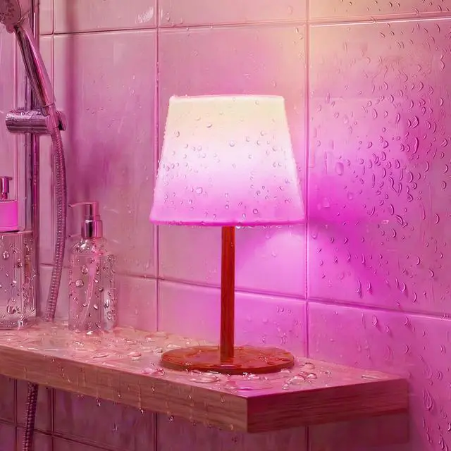 Main image of Spa-Like Shower Lamp Waterproof Bathroom Lamp with Remote, Rechargeable Cordless Mood Light, 3 Color Temps & 80 RGB Colors for Relaxing Bathroom & Bathtub Experience (1 Pack)