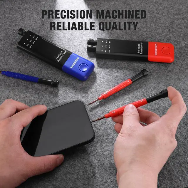 Alt view image 3 of 7 - 6-Piece Precision Screwdriver Set, 12 Sizes Double-Ended Small Screwdrivers with Phillips, Slotted, Pentalobe and Torx Tips, Mini Screwdriver for Eyeglasses, Watches, Computers and Phones
