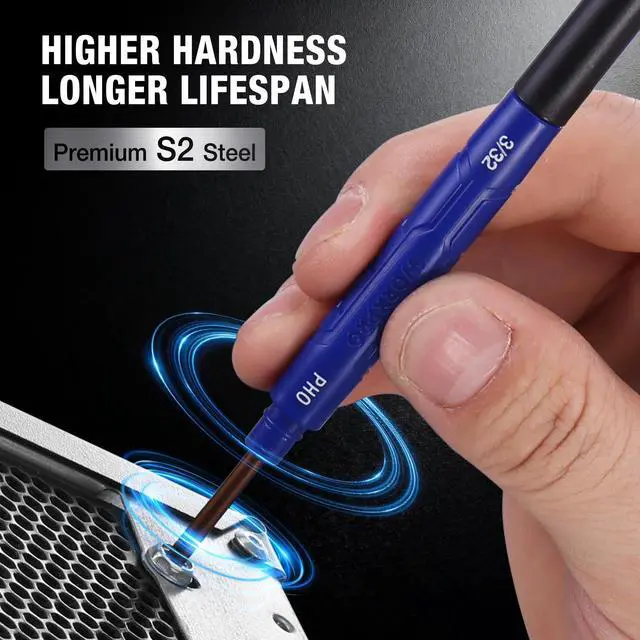 Alt view image 5 of 7 - 6-Piece Precision Screwdriver Set, 12 Sizes Double-Ended Small Screwdrivers with Phillips, Slotted, Pentalobe and Torx Tips, Mini Screwdriver for Eyeglasses, Watches, Computers and Phones