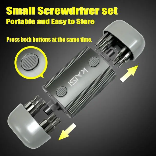 Alt view image 3 of 7 - Precision Torx Screwdriver Set 28 in 1,Mini Flathead and Phillips Torx T1-T20 Star Pentalobe CRV Small Screwdriver Set for Computer, Watches, Electronics, Eyeglasses Tools Repair Kit