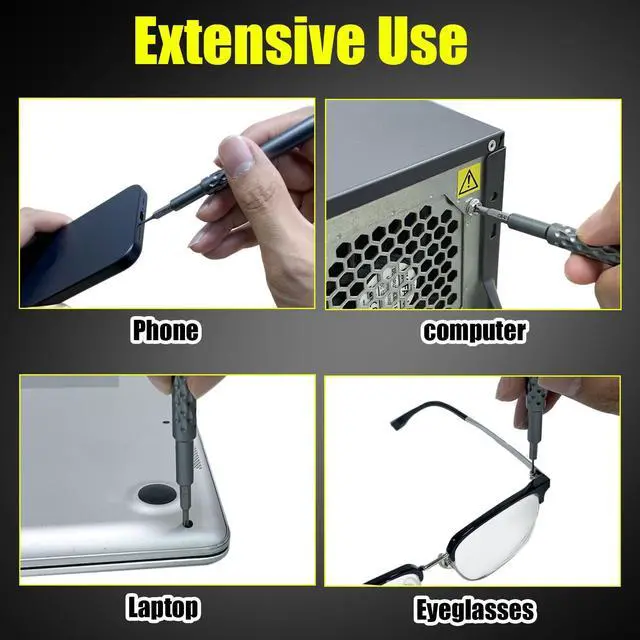 Alt view image 5 of 7 - Precision Torx Screwdriver Set 28 in 1,Mini Flathead and Phillips Torx T1-T20 Star Pentalobe CRV Small Screwdriver Set for Computer, Watches, Electronics, Eyeglasses Tools Repair Kit