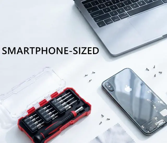 Alt view image 3 of 7 - Small Screwdriver Set, 25-in-1 Precision Screwdriver Kit with Security Star Bits,Pentalobe Bits, Mini Repair Tool for iPhone, PS5, Laptop, Glasses, Watch & Other Electronics, with Compact Storage Case