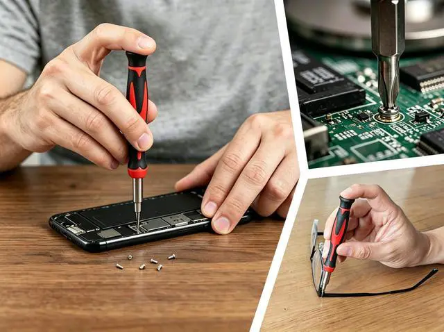 Alt view image 7 of 7 - Small Screwdriver Set, 25-in-1 Precision Screwdriver Kit with Security Star Bits,Pentalobe Bits, Mini Repair Tool for iPhone, PS5, Laptop, Glasses, Watch & Other Electronics, with Compact Storage Case