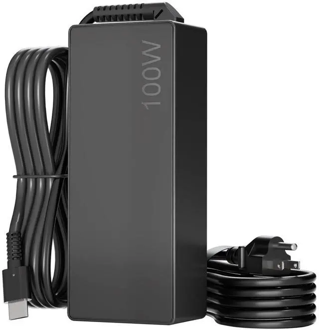 Main image of Universal 100W USB-C Laptop Charger Compatible with Lenovo, Acer, HP, Dell, MacBook, ASUS, Samsung, Google and More Type-C Computers, PD 3.0 Fast Charging Power Cord AC Adapter