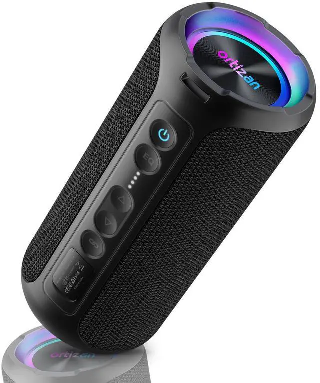 Main image of Portable Bluetooth Speaker Wireless (2nd Gen), 40W Powerful Sound and Deep Bass, 30 Hours Playtime, IPX7 Waterproof, TWS for 2 Speakers Pairing for Shower, Outdoor - Electronics Gift (Black)