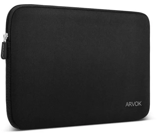 Main image of 11 11.6 12 Inch Laptop Sleeve Case for MacBook Air 12, Water-Resistant Neoprene Notebook Computer Tablet Sleeve, Carrying Bag Cover for Chromebook/HP/Dell/Lenovo/Asus/Acer, Black