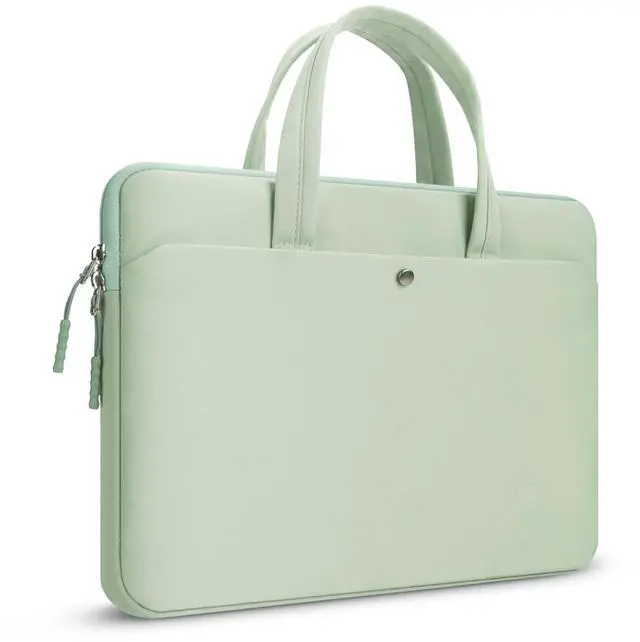 Main image of 15.6 Inch laptop Case Carrying Bag Sleeve Cover, Waterproof Soft Small Briefcase for 15 15.6 16 inch Acer Asus Dell HP Thinkpad Chromebook Computer Notebook, Green