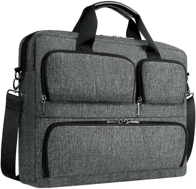 Main image of 15-15.6 Inch Laptop Sleeve Waterproof Laptop Case Business Briefcase Portable Computer Bag with Shoulderstrap for HP ProBook/Acer/Dell Precision,Dark Grey
