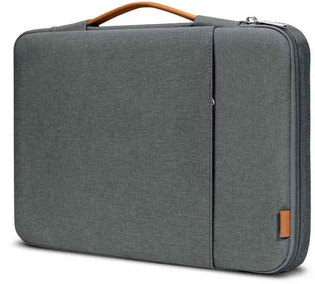 Main image of 360° Protective Laptop Sleeve Bag for 15.6-16.1 inch, Portable Bag for HP Dell Asus Acer Gaming Notebook Computer with Hard Shell Case, Splash-Resistant Case with Accessory Pocket, Grey