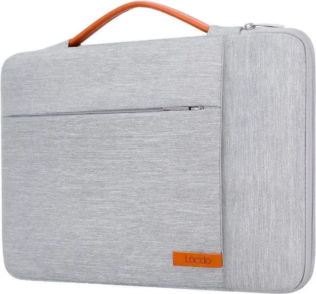 Main image of 360° Protective 15-15.6 Inch Laptop Sleeve Case for Acer HP Lenovo Dell ASUS Laptop, Acer Aspire 15, HP Pavilion 15, Dell Inspiron 15, Lenovo IdeaPad 15, ASUS ZenBook 15 Computer Bag, Gray