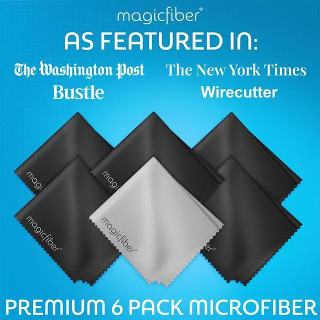 Alt view image 3 of 6 - Microfiber Cleaning Cloth, 6 Pack - Premium Cloth for Glasses, Lens, Screens & More