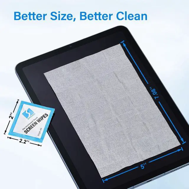 Alt view image 6 of 7 - Electronic Wipes, Screen Wipes for Electronics, Pre-moistened Screen Cleaner Wipes for Phone, Laptop, Monitor, Car Screen, Eyeglasses, Non-Scratch Formula, 240 Count