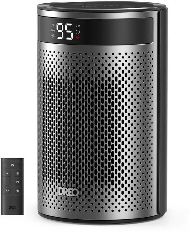 Main image of Space Heaters for Indoor Use, Portable Heater with Thermostat, 1-12H Timer, Remote, Eco Mode, 1500W PTC Ceramic Fast Safety Heater for Office Bedroom