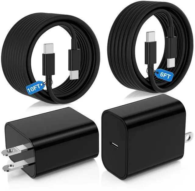 Main image of 25W Super Fast Charger Type C for Samsung Galaxy S25/S24/S23 Ultra,USB C Android Phone Charger with 6FT/10FT Type C Cords for Galaxy S25/S24/S23+/S22 Plus/S20,iPhone 17/16/15 Pro Max