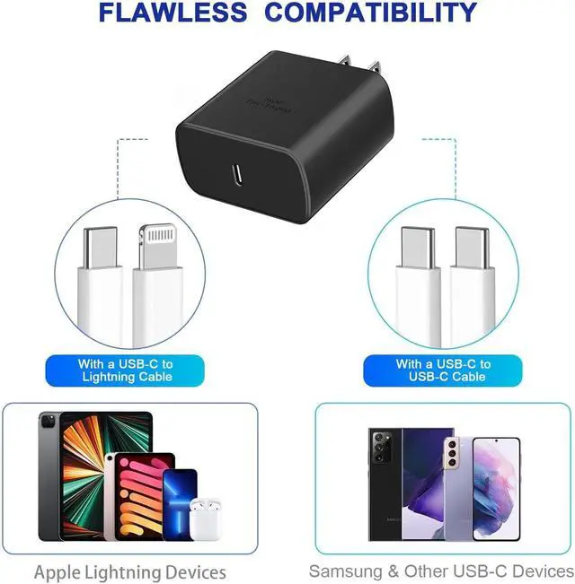 Alt view image 5 of 7 - 2Pack 36W Super Fast Charger USB C Android Phone Charger Type C Charger Fast Charging Block for Samsung Galaxy S26/S26 Ultra/S26+/S25 Ultra/S25/S25+/S24 Ultra/S23/S22/S20/S21/Note 10,Galaxy Tab-Black