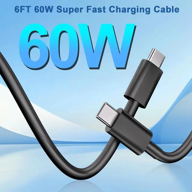 Alt view image 6 of 7 - Super Fast Charger 45W USB C Android Phone Chargers,2Pack 6FT Charger Fast Charging Cord,Quick Type C Charger Wall Block Compatible with SamsungGalaxy S26 Ultra/S26+/S25+/S25/S24/S23/S22/S21/S20,Black