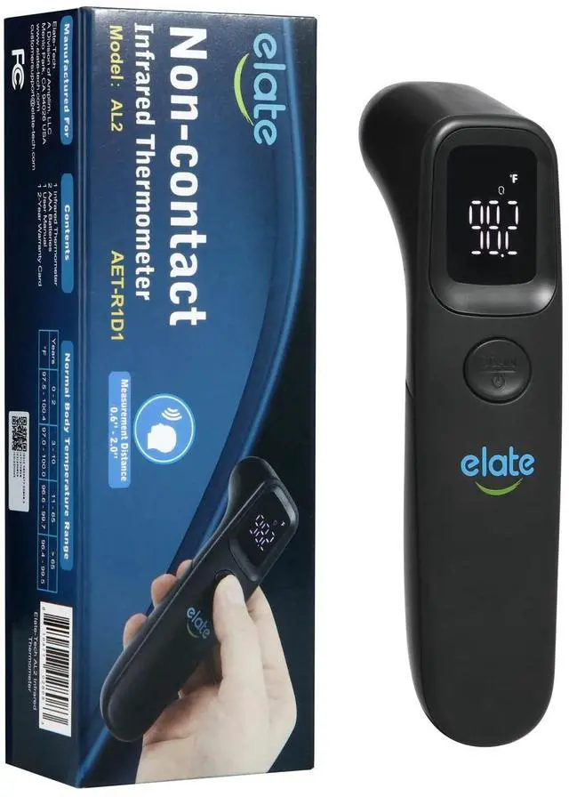 Main image of Medical Grade Non-Contact Forehead Thermometer for Adults and Kids, No-Touch Digital Infrared Thermometer for Infants/Newborns, Touchless Temporal Thermometer for Fever, Black