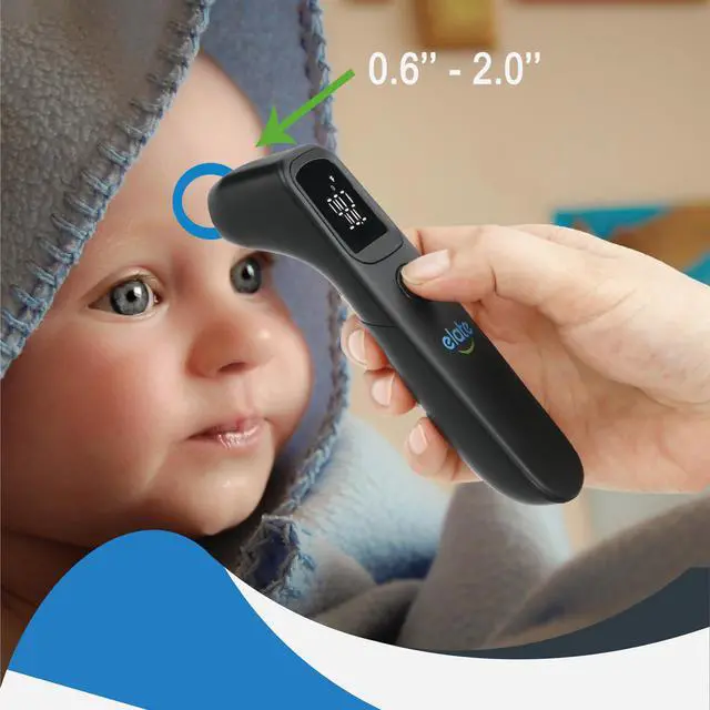 Alt view image 6 of 7 - Medical Grade Non-Contact Forehead Thermometer for Adults and Kids, No-Touch Digital Infrared Thermometer for Infants/Newborns, Touchless Temporal Thermometer for Fever, Black