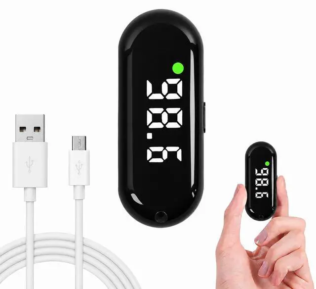 Main image of Rechargeable Medical Forehead Thermometer for Adults and Children Black Non-Contact Digital Thermometer with Fast 1-Second Touchless Reading Black