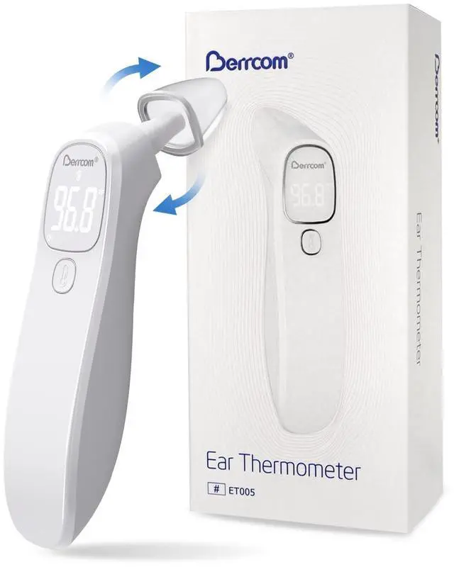 Main image of 2-in-1 Forehead and Ear Thermometer with Magnetic Probe - Digital Infrared Thermometer for Adults & Babies, LED Display, 1s Reading, Auto Shut-Off