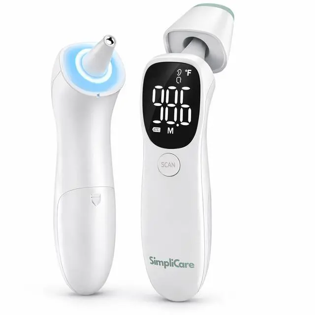 Main image of Baby Thermometer, FDA 510(k) Cleared Ear Thermometer for Kids Adults Infants, Baby Essentials, Ear & Forehead Thermometer (Touch), 2-in-1 Dual Mode, Digital Ear Thermometer (AET-R842)