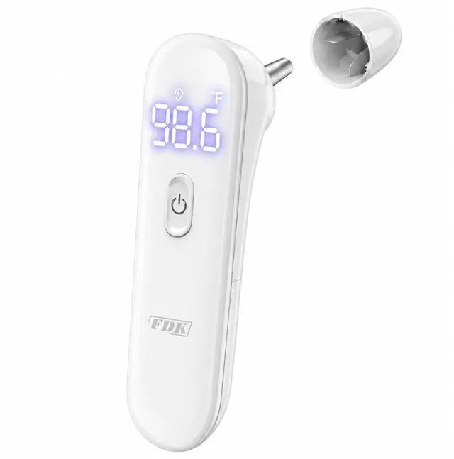 Main image of Ear Thermometer for Adults and Kids, FSA Eligible Digital Accurate Ear and Forehead Thermometer Medical Grade with Fever Alarm, 1 Second Fast Reading LED Clear Display Silent Mode