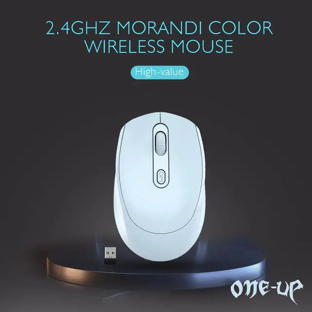 Alt view image 4 of 7 - Wireless Mouse, 2.4G, Silent, USB Nano Receiver for Laptop, Chromebook, PC, Mac, Windows and School Work (Blue)