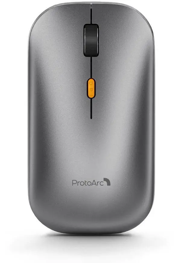 Main image of Bluetooth Wireless Mouse, EM18 Portable Mouse for Laptop/PC/MacBook/iPad, Quiet Clicks, Multi-Device Bluetooth & 2.4GHz Connection, Rechargeable Battery- Space Gray