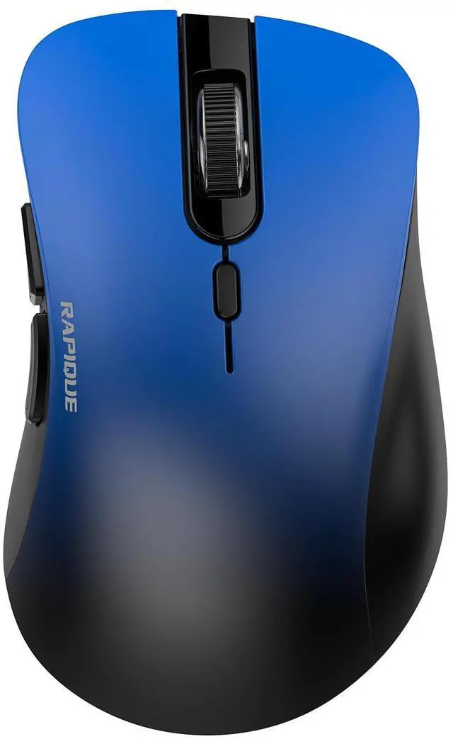 Main image of Bluetooth Wireless Mouse - Dual Bluetooth & 2.4 GHz USB Receiver, Comfortable Grip, Quiet Clicks, Low Power - Multi-Device Compatibility for Laptop, MacBook, Computer, ipad(Gradient Blue)