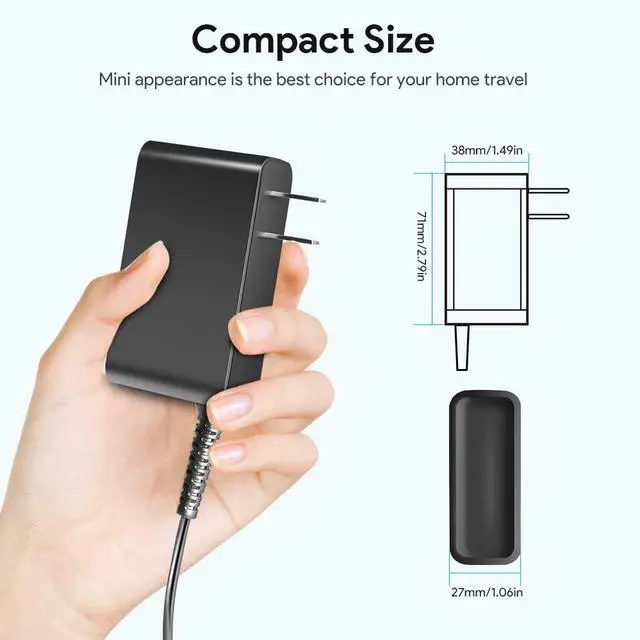 Alt view image 6 of 7 - for PetSafe Wireless Fence Power Cord, 19V AC Adapter for PetSafe IF-100 PIF-300 IF-101 300-034 RFA-443 650-231 650-297 PIF00-15001 PIF00-13663 RFA-554 RFA-584 Wireless Fence Pet Power Cord