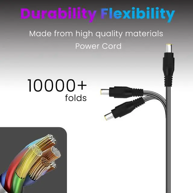 Alt view image 4 of 7 - N19C3 N16Q2 N19C1 E15 E5 E1 ES1 65W 19V 3.42A 5.5 * 1.7mm Laptop Charger Compatible with Acer Aspire A515-43-R19L A315-21 A515-51 E5-575 F15 F5 A315-41 A315-53 A317-51 N17Q4 N15W5 PA-1650-86