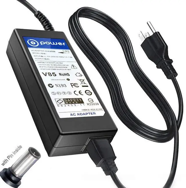 Main image of 19V Charger for LG Electronics 19'' 20'' 22'' 23'' 24'' 27'' LED LCD Ultragear QHD IPS G-SYNC Gaming Monitor 27BL55U 27UL550 27UL500 27GK65S-B Ac Dc Adapter Power Supply Cord