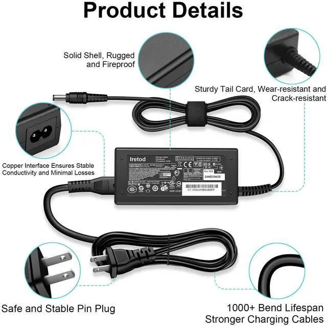 Alt view image 3 of 7 - Charger for Harman Kardon Onyx Studio 8 7 6 5 4 3 2 1 Wireless Bluetooth Portable Speaker Replacement Harman Kardon Charger 19V 38W AC Fast Power Adapter Cord