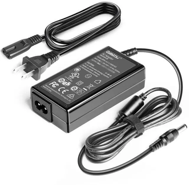Main image of 19V 3A AC DC Adapter Charger Compatible with AMD Ryzen Pro UM250 MINI PC ZOTAC Beelink SEI10 Mini Desktop Computer Intel NUC Kit Power Supply Cord Cable