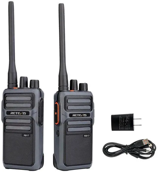 Main image of RB17 Walkie Talkie,Heavy Duty Walkie Talkies Long Range,Rechargeable 4400mAh Large Capacity,VOX Handsfree,Portable Two Way Radio for Hunting Skiing School Church Outdoor Gifts (2 Pack)