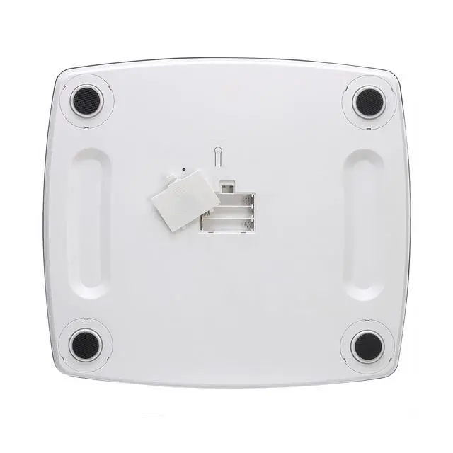 Alt view image 6 of 6 - Digital Scales for Body Weight, Extra high 440 LB Capacity, Unique Blue LCD, Bright White Finish Extra LargePlatform, 12.2 x 13.5 Inches, White