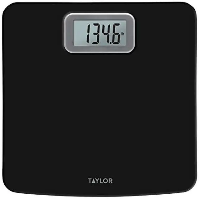 Main image of Digital Bath Scale with Antimicrobial Surface Protection, Bathroom Scale for Body Weight, 400 lbs. Black