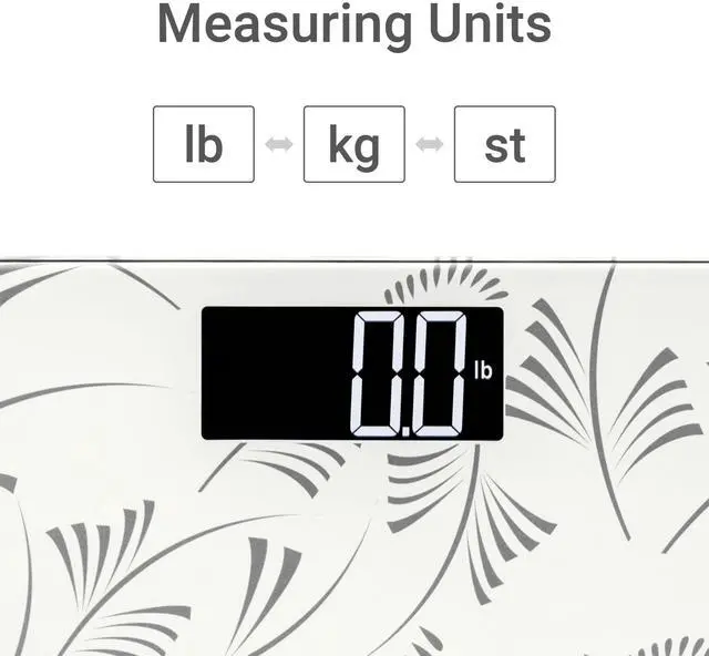 Alt view image 5 of 5 - Compact Digital Bathroom Travel Scale for Body Weight with Small Space-Saving Platform and High Capacity of 400 lb, Batteries Included