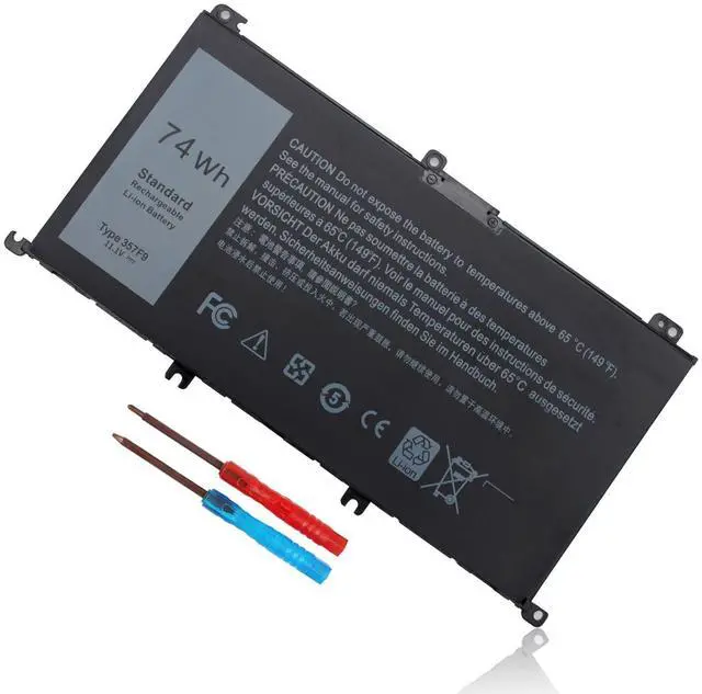 Main image of 74Wh Type 357F9 71JF4 Battery Compatible with Dell Inspiron 15 7000 7559 7557 7567 7566 7759 15 5576 5577 INS15PD Series 15-7559 0GFJ6 P57F 071JF4 0357F9 6 Cell 11.1V 11.4V Li-ion Laptop Battery New