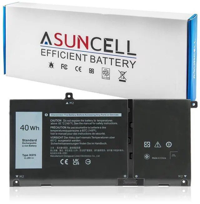 Main image of 40Wh JK6Y6 H5CKD Battery for Dell Latitude 3410 3510 3120 3140 Vostro 5300 5301 5401 5501 Inspiron 5300 5301 5401 5402 5408 5409 5501 5508 5509 5400 5406 7405 7300 7306 7500 7506 2-in-1