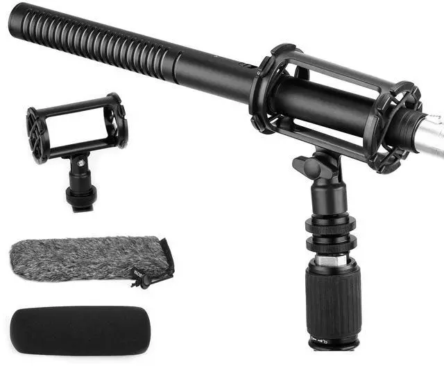 Main image of XLR Microphone BY-BM6060 Super-Cardioid Shotgun Condenser Microphone with 24 48V Phantom Power for Camera Film Interview ENG/EFP Outdoor Recording