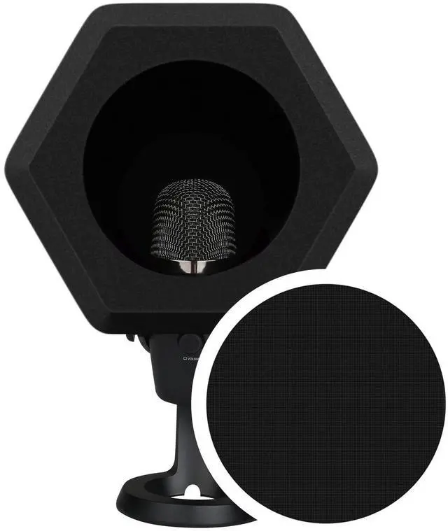 Main image of Professional Microphone Isolation Ball with 2-Layered Pop Filter, High Density Foam Great Noise Cancellation