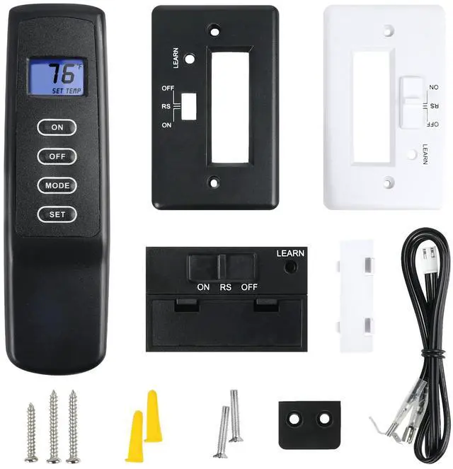 Main image of Improved Fireplace Remote Control Kit for Millivolt Valve,Fit skytech durablow Napoleon Empire Rasmussen Superior ect Fireplace Stoves,Backlit LCD Screen,Temper Regulation,Safety Protection,3 YR WATY