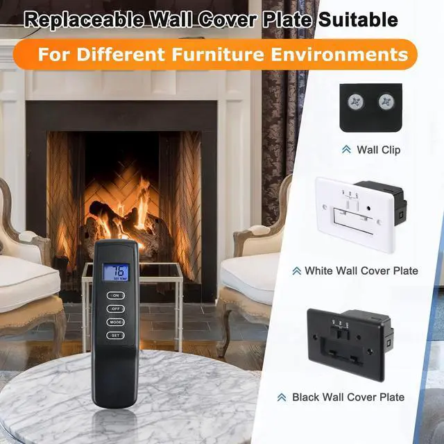 Alt view image 6 of 7 - Improved Fireplace Remote Control Kit for Millivolt Valve,Fit skytech durablow Napoleon Empire Rasmussen Superior ect Fireplace Stoves,Backlit LCD Screen,Temper Regulation,Safety Protection,3 YR WATY